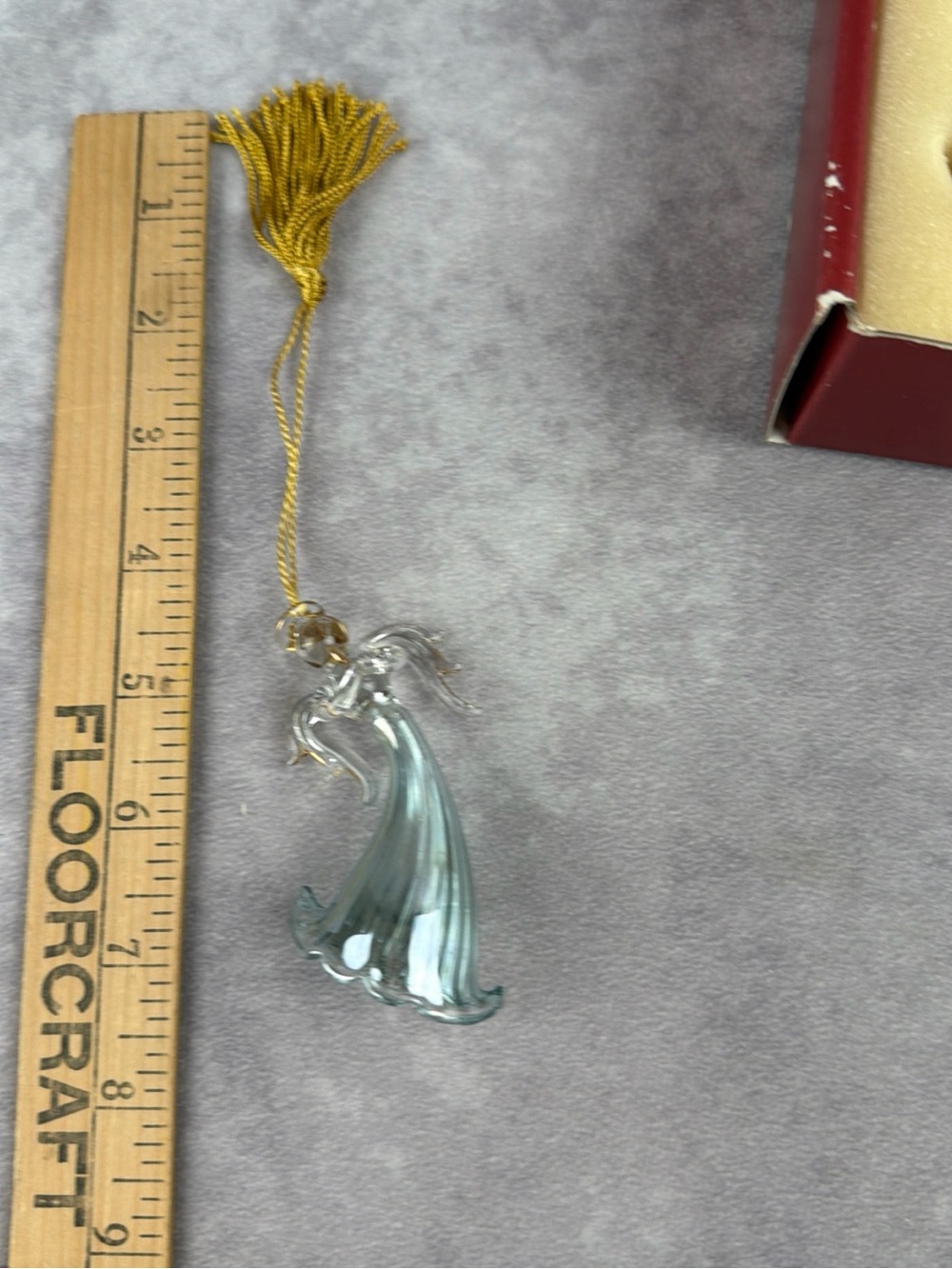 VTG Blown Glass Angel Christmas Ornaments Set 6 Assorted Iridescent Colors READ - Picture 15 of 16
